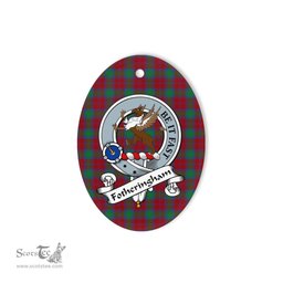 Fotheringham Scottish Clan Badge Plaid Ornament Gift. Christmas Tree Ornament Fotheringham Tartan Ornament,  ceramic ornament, personalized christmas ornaments, christmas tree ornaments, christmas door decorations, Plaid Ornament, Tartan Ceramic Ornament