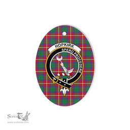 Hopkirk Scottish Clan Plaid Ornament Gift. Christmas Tree Ornament Hopkirk Clan Tartan Ornament,  ceramic ornament, personalized christmas ornaments, christmas tree ornaments, christmas door decorations, Plaid Ornament, Tartan Ceramic Ornament