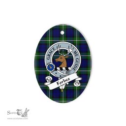 Forbes Scottish Clan Badge Plaid Ornament Gift. Christmas Tree Ornament Forbes Tartan Ornament,  ceramic ornament, personalized christmas ornaments, christmas tree ornaments, christmas door decorations, Plaid Ornament, Tartan Ceramic Ornament