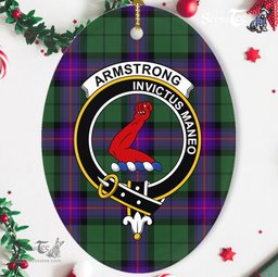 Armstrong Scottish Clan Plaid Ornament Gift. Christmas Tree Ornament Armstrong Clan Tartan Ornament,  ceramic ornament, personalized christmas ornaments, christmas tree ornaments, christmas door decorations, Plaid Ornament, Tartan Ceramic Ornament