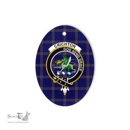 Crichton Scottish Clan Plaid Ornament Gift. Christmas Tree Ornament Crichton Clan Tartan Ornament,  ceramic ornament, personalized christmas ornaments, christmas tree ornaments, christmas door decorations, Plaid Ornament, Tartan Ceramic Ornament