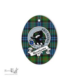 Newlands Scottish Clan Badge Plaid Ornament Gift. Christmas Tree Ornament Newlands Tartan Ornament,  ceramic ornament, personalized christmas ornaments, christmas tree ornaments, christmas door decorations, Plaid Ornament, Tartan Ceramic Ornament