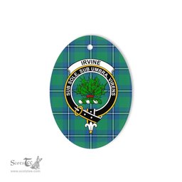 Irvine Scottish Clan Plaid Ornament Gift. Christmas Tree Ornament Irvine Clan Tartan Ornament,  ceramic ornament, personalized christmas ornaments, christmas tree ornaments, christmas door decorations, Plaid Ornament, Tartan Ceramic Ornament