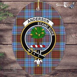 Anderson Scottish Clan Plaid Ornament Gift. Christmas Tree Ornament Anderson Clan Tartan Ornament,  ceramic ornament, personalized christmas ornaments, christmas tree ornaments, christmas door decorations, Plaid Ornament, Tartan Ceramic Ornament