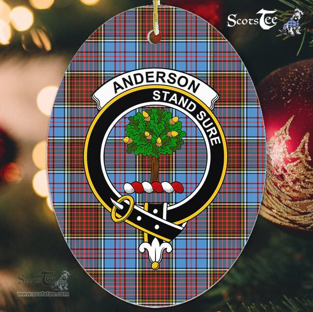 Anderson Scottish Clan Plaid Ornament Gift. Christmas Tree Ornament Anderson Clan Tartan Ornament,  ceramic ornament, personalized christmas ornaments, christmas tree ornaments, christmas door decorations, Plaid Ornament, Tartan Ceramic Ornament