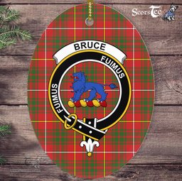 Bruce Scottish Clan Plaid Ornament Gift. Christmas Tree Ornament Bruce Clan Tartan Ornament,  ceramic ornament, personalized christmas ornaments, christmas tree ornaments, christmas door decorations, Plaid Ornament, Tartan Ceramic Ornament