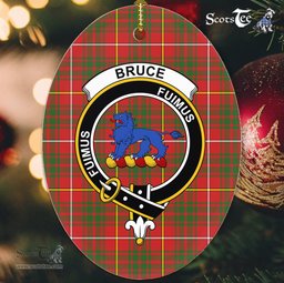 Bruce Scottish Clan Plaid Ornament Gift. Christmas Tree Ornament Bruce Clan Tartan Ornament,  ceramic ornament, personalized christmas ornaments, christmas tree ornaments, christmas door decorations, Plaid Ornament, Tartan Ceramic Ornament
