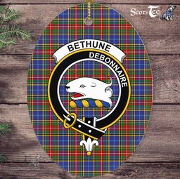 Bethune Scottish Clan Plaid Ornament Gift. Christmas Tree Ornament Bethune Clan Tartan Ornament,  ceramic ornament, personalized christmas ornaments, christmas tree ornaments, christmas door decorations, Plaid Ornament, Tartan Ceramic Ornament