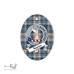 Napier Scottish Clan Badge Plaid Ornament Gift. Christmas Tree Ornament Napier Tartan Ornament,  ceramic ornament, personalized christmas ornaments, christmas tree ornaments, christmas door decorations, Plaid Ornament, Tartan Ceramic Ornament