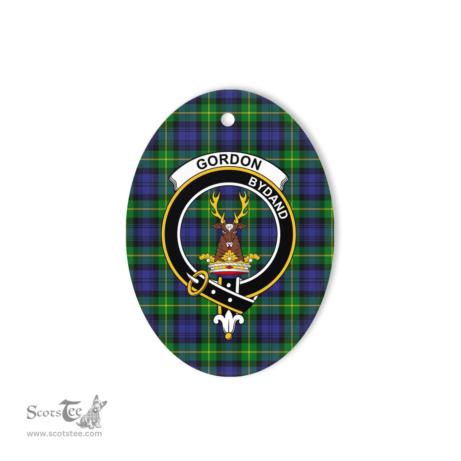 Gordon Scottish Clan Plaid Ornament Gift. Christmas Tree Ornament Gordon Clan Tartan Ornament,  ceramic ornament, personalized christmas ornaments, christmas tree ornaments, christmas door decorations, Plaid Ornament, Tartan Ceramic Ornament