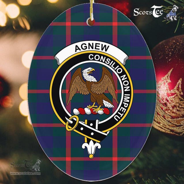Agnew Scottish Clan Plaid Ornament Gift. Christmas Tree Ornament Agnew Clan Tartan Ornament,  ceramic ornament, personalized christmas ornaments, christmas tree ornaments, christmas door decorations, Plaid Ornament, Tartan Ceramic Ornament