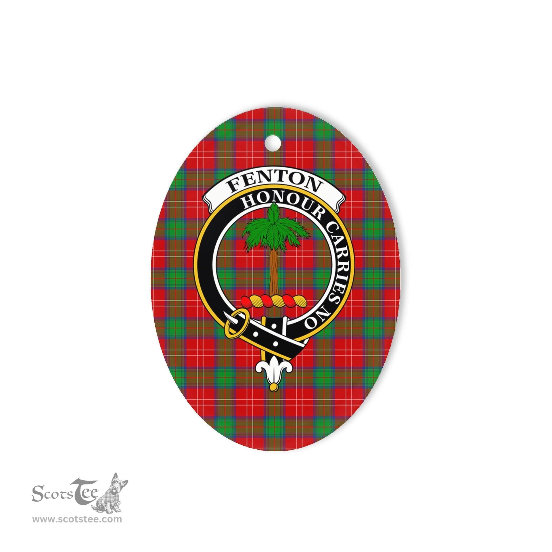 Fenton Scottish Clan Plaid Ornament Gift. Christmas Tree Ornament Fenton Clan Tartan Ornament,  ceramic ornament, personalized christmas ornaments, christmas tree ornaments, christmas door decorations, Plaid Ornament, Tartan Ceramic Ornament