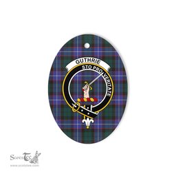 Guthrie Scottish Clan Plaid Ornament Gift. Christmas Tree Ornament Guthrie Clan Tartan Ornament,  ceramic ornament, personalized christmas ornaments, christmas tree ornaments, christmas door decorations, Plaid Ornament, Tartan Ceramic Ornament