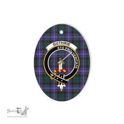 Guthrie Scottish Clan Plaid Ornament Gift. Christmas Tree Ornament Guthrie Clan Tartan Ornament,  ceramic ornament, personalized christmas ornaments, christmas tree ornaments, christmas door decorations, Plaid Ornament, Tartan Ceramic Ornament