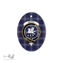 Nevoy Scottish Clan Plaid Ornament Gift. Christmas Tree Ornament Nevoy Clan Tartan Ornament,  ceramic ornament, personalized christmas ornaments, christmas tree ornaments, christmas door decorations, Plaid Ornament, Tartan Ceramic Ornament