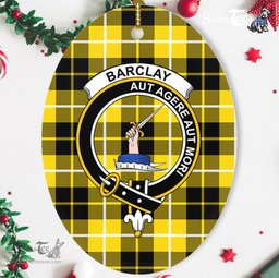 Barclay Scottish Clan Plaid Ornament Gift. Christmas Tree Ornament Barclay Clan Tartan Ornament,  ceramic ornament, personalized christmas ornaments, christmas tree ornaments, christmas door decorations, Plaid Ornament, Tartan Ceramic Ornament
