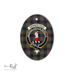 Dennistoun Scottish Clan Plaid Ornament Gift. Christmas Tree Ornament Dennistoun Clan Tartan Ornament,  ceramic ornament, personalized christmas ornaments, christmas tree ornaments, christmas door decorations, Plaid Ornament, Tartan Ceramic Ornament