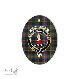 Dennistoun Scottish Clan Plaid Ornament Gift. Christmas Tree Ornament Dennistoun Clan Tartan Ornament,  ceramic ornament, personalized christmas ornaments, christmas tree ornaments, christmas door decorations, Plaid Ornament, Tartan Ceramic Ornament