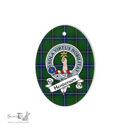 Henderson Scottish Clan Badge Plaid Ornament Gift. Christmas Tree Ornament Henderson Tartan Ornament,  ceramic ornament, personalized christmas ornaments, christmas tree ornaments, christmas door decorations, Plaid Ornament, Tartan Ceramic Ornament