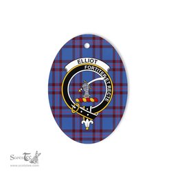Elliot Scottish Clan Plaid Ornament Gift. Christmas Tree Ornament Elliot Clan Tartan Ornament,  ceramic ornament, personalized christmas ornaments, christmas tree ornaments, christmas door decorations, Plaid Ornament, Tartan Ceramic Ornament