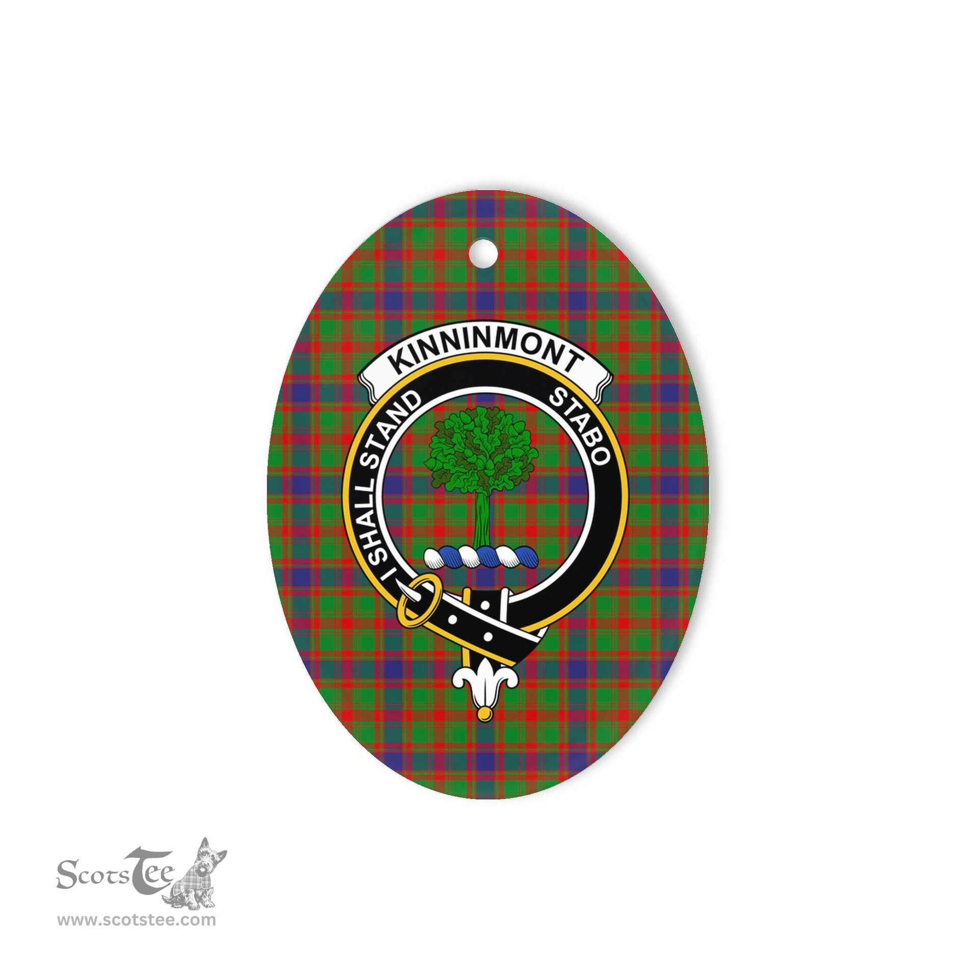 Kinninmont Scottish Clan Plaid Ornament Gift. Christmas Tree Ornament Kinninmont Clan Tartan Ornament,  ceramic ornament, personalized christmas ornaments, christmas tree ornaments, christmas door decorations, Plaid Ornament, Tartan Ceramic Ornament