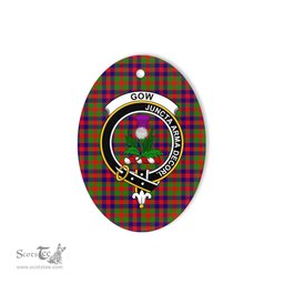 Gow of Skeoch Scottish Clan Plaid Ornament Gift. Christmas Tree Ornament Gow of Skeoch Clan Tartan Ornament,  ceramic ornament, personalized christmas ornaments, christmas tree ornaments, christmas door decorations, Plaid Ornament, Tartan Ceramic Ornament