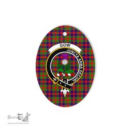 Gow of Skeoch Scottish Clan Plaid Ornament Gift. Christmas Tree Ornament Gow of Skeoch Clan Tartan Ornament,  ceramic ornament, personalized christmas ornaments, christmas tree ornaments, christmas door decorations, Plaid Ornament, Tartan Ceramic Ornament