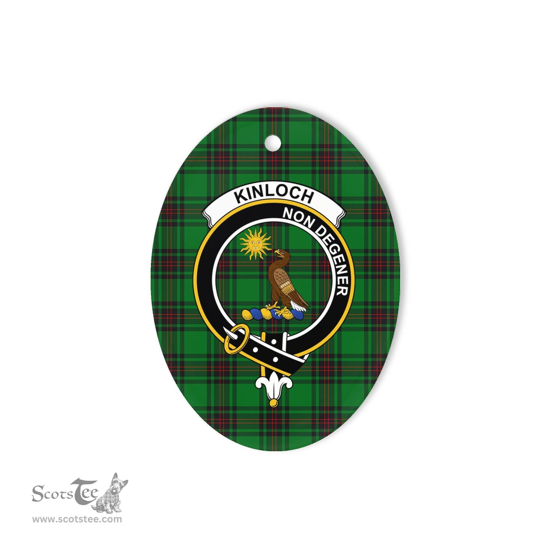 Kinloch Scottish Clan Plaid Ornament Gift. Christmas Tree Ornament Kinloch Clan Tartan Ornament,  ceramic ornament, personalized christmas ornaments, christmas tree ornaments, christmas door decorations, Plaid Ornament, Tartan Ceramic Ornament