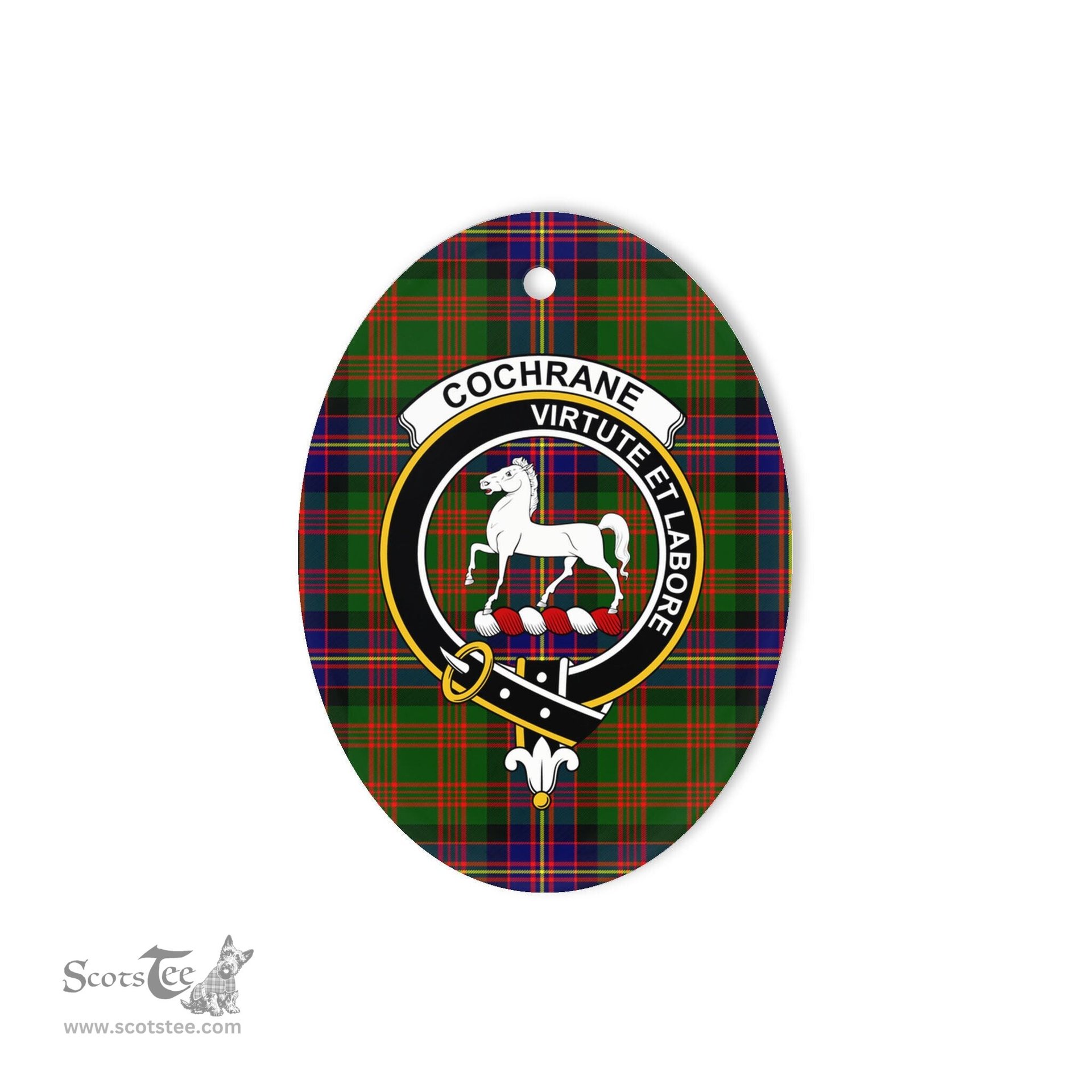 Cochrane Scottish Clan Plaid Ornament Gift. Christmas Tree Ornament Cochrane Clan Tartan Ornament,  ceramic ornament, personalized christmas ornaments, christmas tree ornaments, christmas door decorations, Plaid Ornament, Tartan Ceramic Ornament