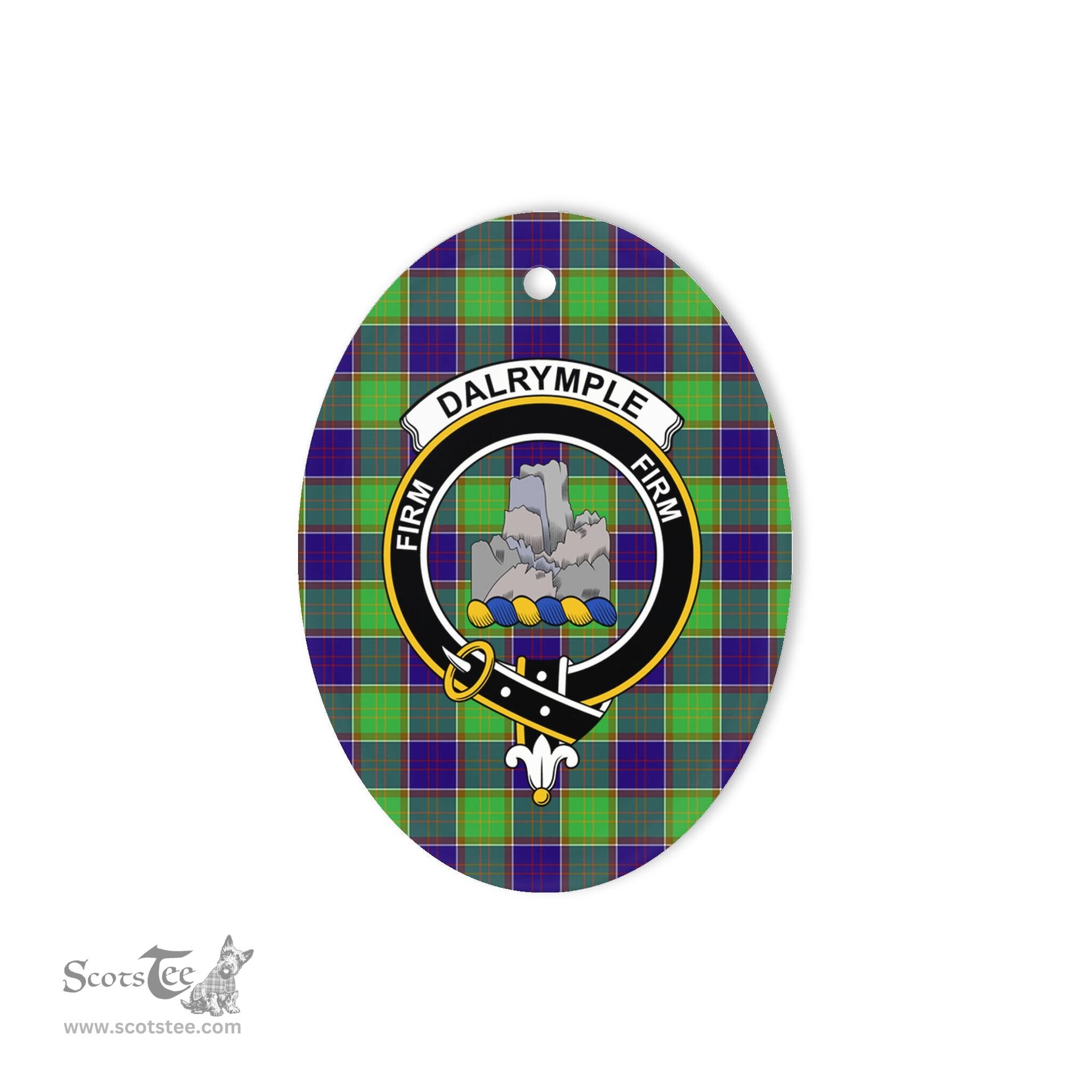 Dalrymple Scottish Clan Plaid Ornament Gift. Christmas Tree Ornament Dalrymple Clan Tartan Ornament,  ceramic ornament, personalized christmas ornaments, christmas tree ornaments, christmas door decorations, Plaid Ornament, Tartan Ceramic Ornament