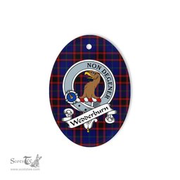 Wedderburn Scottish Clan Badge Plaid Ornament Gift. Christmas Tree Ornament Wedderburn Tartan Ornament,  ceramic ornament, personalized christmas ornaments, christmas tree ornaments, christmas door decorations, Plaid Ornament, Tartan Ceramic Ornament