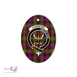 Carnegie Scottish Clan Plaid Ornament Gift. Christmas Tree Ornament Carnegie Clan Tartan Ornament,  ceramic ornament, personalized christmas ornaments, christmas tree ornaments, christmas door decorations, Plaid Ornament, Tartan Ceramic Ornament