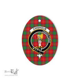 Chisholm Scottish Clan Plaid Ornament Gift. Christmas Tree Ornament Chisholm Clan Tartan Ornament,  ceramic ornament, personalized christmas ornaments, christmas tree ornaments, christmas door decorations, Plaid Ornament, Tartan Ceramic Ornament