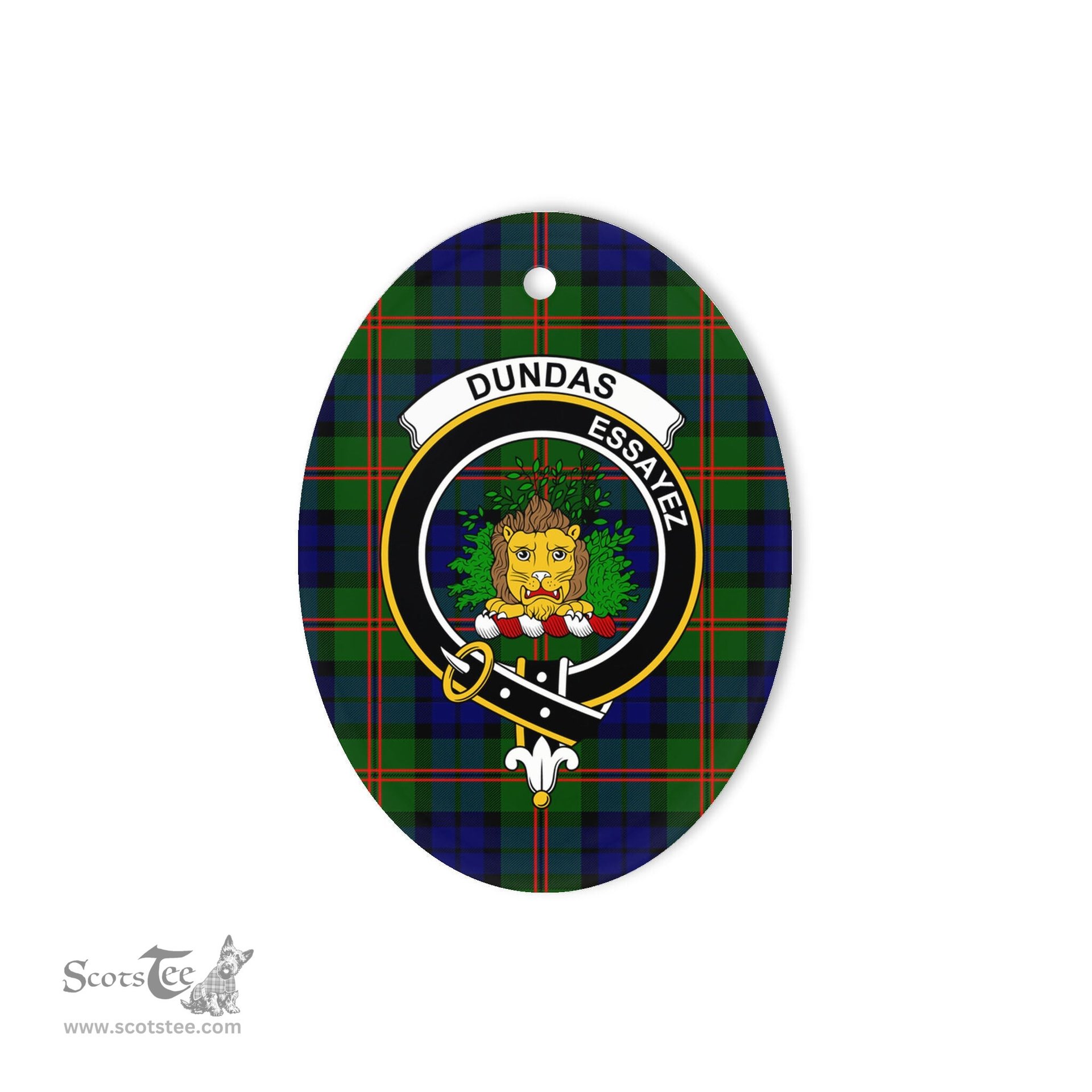 Dundas Scottish Clan Plaid Ornament Gift. Christmas Tree Ornament Dundas Clan Tartan Ornament,  ceramic ornament, personalized christmas ornaments, christmas tree ornaments, christmas door decorations, Plaid Ornament, Tartan Ceramic Ornament