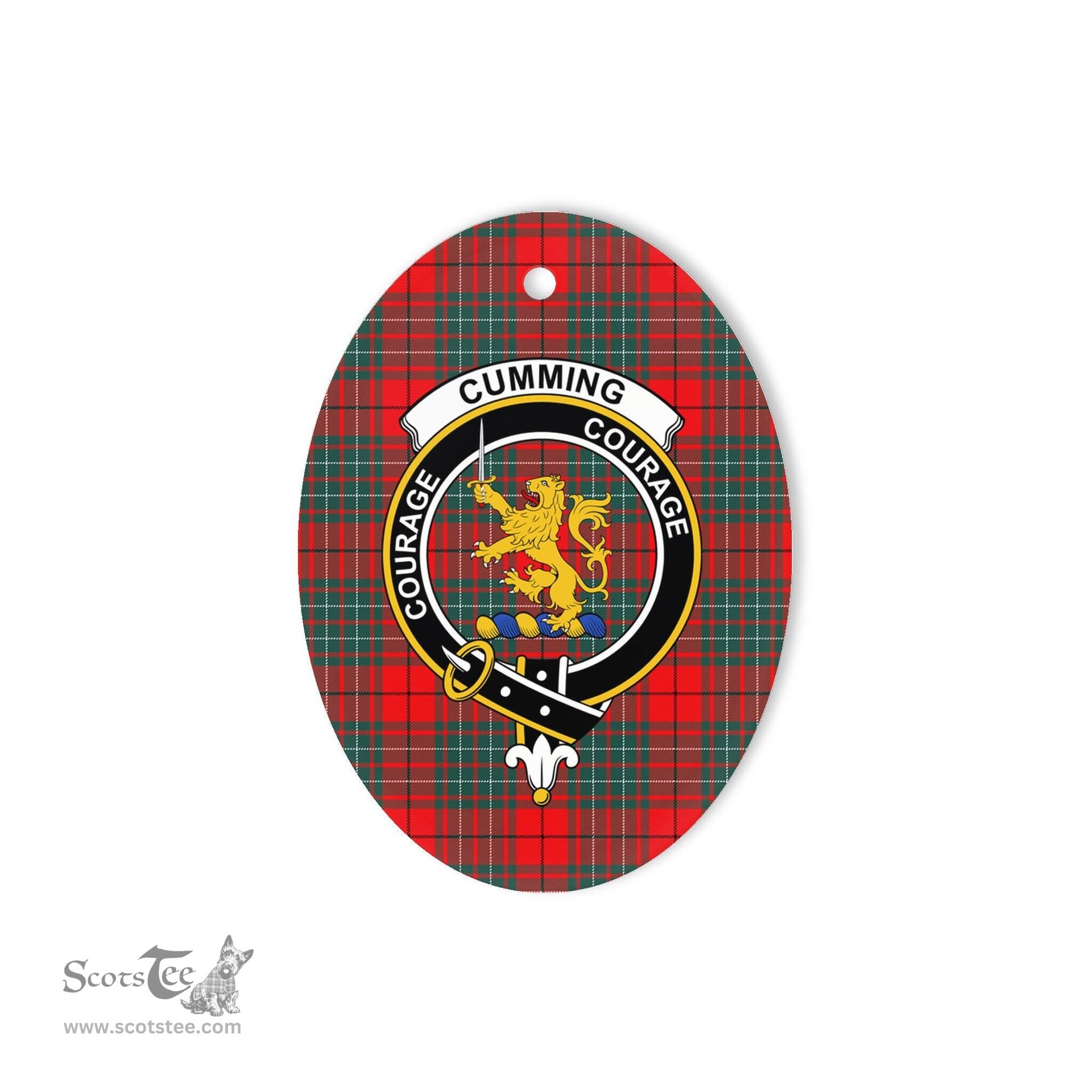 Cumming Scottish Clan Plaid Ornament Gift. Christmas Tree Ornament Cumming Clan Tartan Ornament,  ceramic ornament, personalized christmas ornaments, christmas tree ornaments, christmas door decorations, Plaid Ornament, Tartan Ceramic Ornament