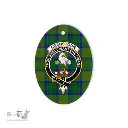 Cranstoun Scottish Clan Plaid Ornament Gift. Christmas Tree Ornament Cranstoun Clan Tartan Ornament,  ceramic ornament, personalized christmas ornaments, christmas tree ornaments, christmas door decorations, Plaid Ornament, Tartan Ceramic Ornament