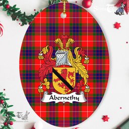 Abernethy Family Crest Scottish Clan Plaid Ornament Gift. Christmas Tree Ornament Abernethy Clan Tartan Ornament,  ceramic ornament, personalized christmas ornaments, christmas tree ornaments, christmas door decorations, Plaid Ornament, Tartan Ceramic Ornament