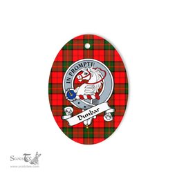Dunbar Scottish Clan Badge Plaid Ornament Gift. Christmas Tree Ornament Dunbar Tartan Ornament,  ceramic ornament, personalized christmas ornaments, christmas tree ornaments, christmas door decorations, Plaid Ornament, Tartan Ceramic Ornament