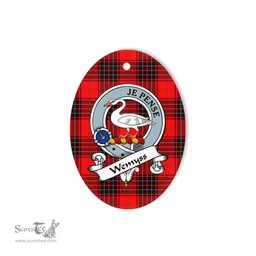 Wemyss Scottish Clan Badge Plaid Ornament Gift. Christmas Tree Ornament Wemyss Tartan Ornament,  ceramic ornament, personalized christmas ornaments, christmas tree ornaments, christmas door decorations, Plaid Ornament, Tartan Ceramic Ornament