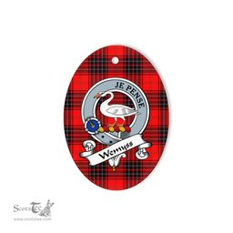 Wemyss Scottish Clan Badge Plaid Ornament Gift. Christmas Tree Ornament Wemyss Tartan Ornament,  ceramic ornament, personalized christmas ornaments, christmas tree ornaments, christmas door decorations, Plaid Ornament, Tartan Ceramic Ornament