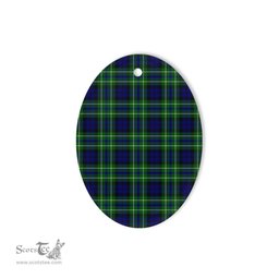 MacNeill Of Colonsay Hunting Tartan Oval Ornaments, Christmas Tree Ornament, Plaid Christmas Ornaments, Ceramic Oval Christmas Tree Decoration, Tartan Oval Ornaments, Christmas Tree Ornament, Plaid Christmas Ornaments, Ceramic Oval Christmas Tree Decoration
