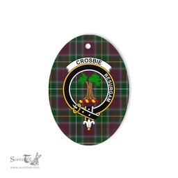 Crosbie Scottish Clan Plaid Ornament Gift. Christmas Tree Ornament Crosbie Clan Tartan Ornament,  ceramic ornament, personalized christmas ornaments, christmas tree ornaments, christmas door decorations, Plaid Ornament, Tartan Ceramic Ornament