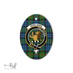 Newlands Scottish Clan Plaid Ornament Gift. Christmas Tree Ornament Newlands Clan Tartan Ornament,  ceramic ornament, personalized christmas ornaments, christmas tree ornaments, christmas door decorations, Plaid Ornament, Tartan Ceramic Ornament