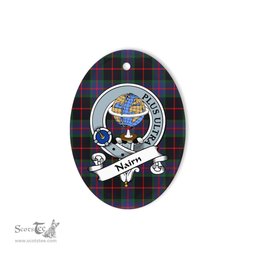 Nairn Scottish Clan Badge Plaid Ornament Gift. Christmas Tree Ornament Nairn Tartan Ornament,  ceramic ornament, personalized christmas ornaments, christmas tree ornaments, christmas door decorations, Plaid Ornament, Tartan Ceramic Ornament