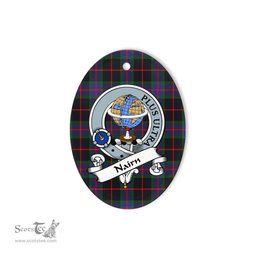 Nairn Scottish Clan Badge Plaid Ornament Gift. Christmas Tree Ornament Nairn Tartan Ornament,  ceramic ornament, personalized christmas ornaments, christmas tree ornaments, christmas door decorations, Plaid Ornament, Tartan Ceramic Ornament