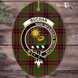Buchan Scottish Clan Plaid Ornament Gift. Christmas Tree Ornament Buchan Clan Tartan Ornament,  ceramic ornament, personalized christmas ornaments, christmas tree ornaments, christmas door decorations, Plaid Ornament, Tartan Ceramic Ornament
