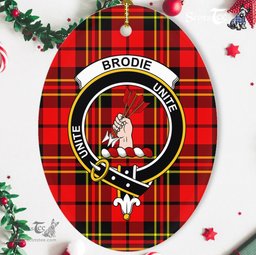 Brodie Scottish Clan Plaid Ornament Gift. Christmas Tree Ornament Brodie Clan Tartan Ornament,  ceramic ornament, personalized christmas ornaments, christmas tree ornaments, christmas door decorations, Plaid Ornament, Tartan Ceramic Ornament