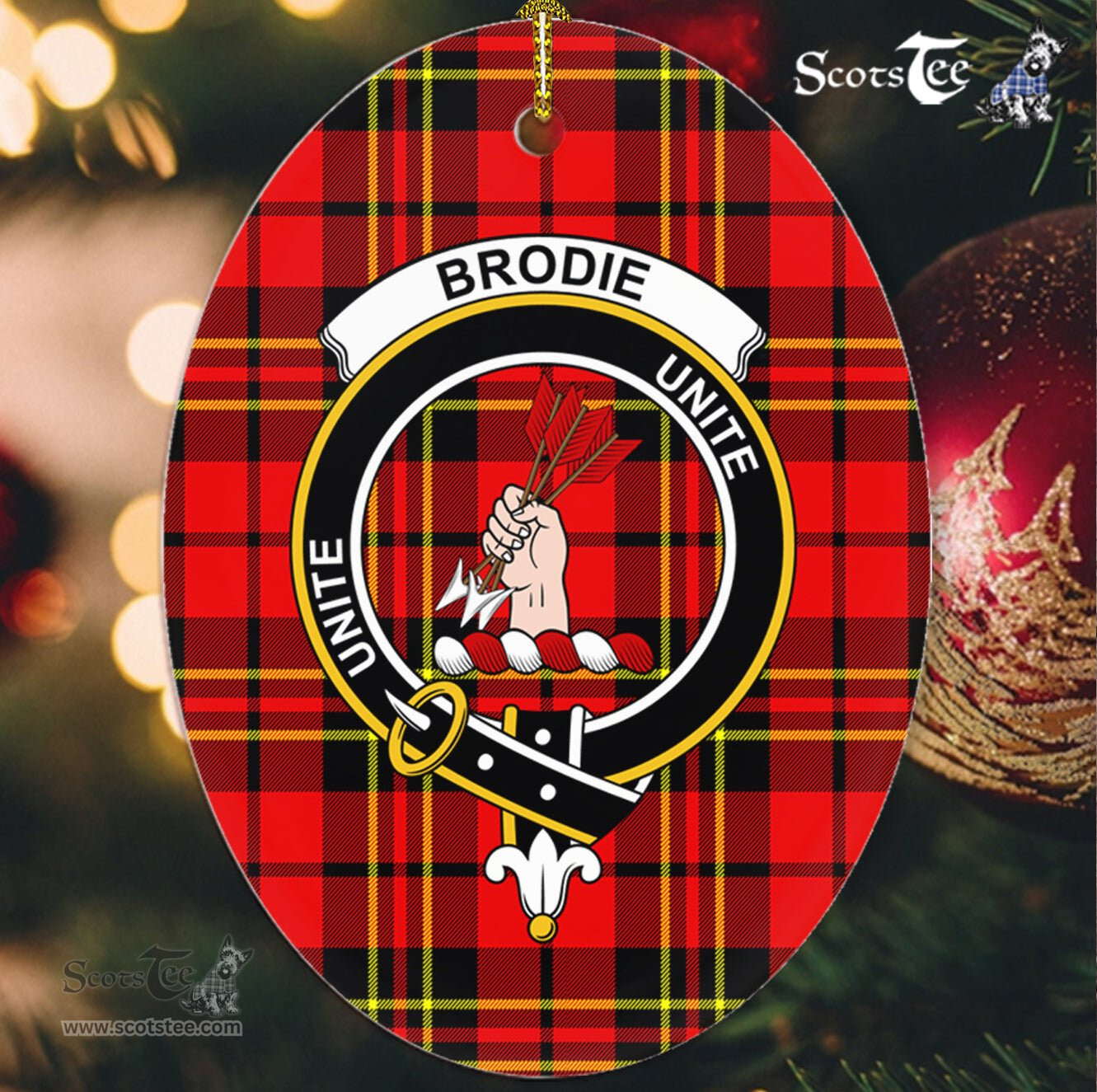 Brodie Scottish Clan Plaid Ornament Gift. Christmas Tree Ornament Brodie Clan Tartan Ornament,  ceramic ornament, personalized christmas ornaments, christmas tree ornaments, christmas door decorations, Plaid Ornament, Tartan Ceramic Ornament