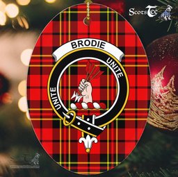 Brodie Scottish Clan Plaid Ornament Gift. Christmas Tree Ornament Brodie Clan Tartan Ornament,  ceramic ornament, personalized christmas ornaments, christmas tree ornaments, christmas door decorations, Plaid Ornament, Tartan Ceramic Ornament