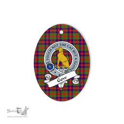 Gow McGouan Scottish Clan Badge Plaid Ornament Gift. Christmas Tree Ornament Gow McGouan Tartan Ornament,  ceramic ornament, personalized christmas ornaments, christmas tree ornaments, christmas door decorations, Plaid Ornament, Tartan Ceramic Ornament
